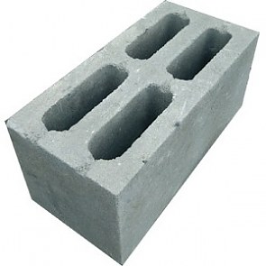 Строительный блок керамзитобетонный стеновой (К4у) | 390х190х188 | ГС-Блок