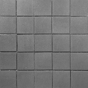 Тротуарная плитка вибропрессованная ЛУВР Серый | 100х100 | BRAER